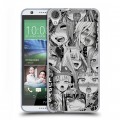 Дизайнерский силиконовый чехол для HTC Desire 820 Ahegao Ахегао Аниме