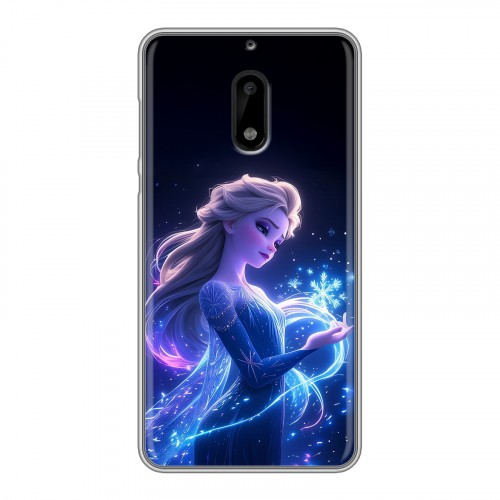 Дизайнерский пластиковый чехол для Nokia 6 Холодное сердце Frozen
