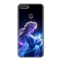 Дизайнерский силиконовый чехол для Huawei P Smart Холодное сердце Frozen