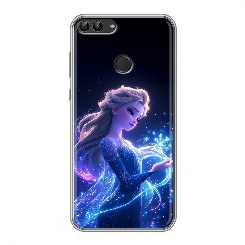 Дизайнерский силиконовый чехол для Huawei P Smart Холодное сердце Frozen