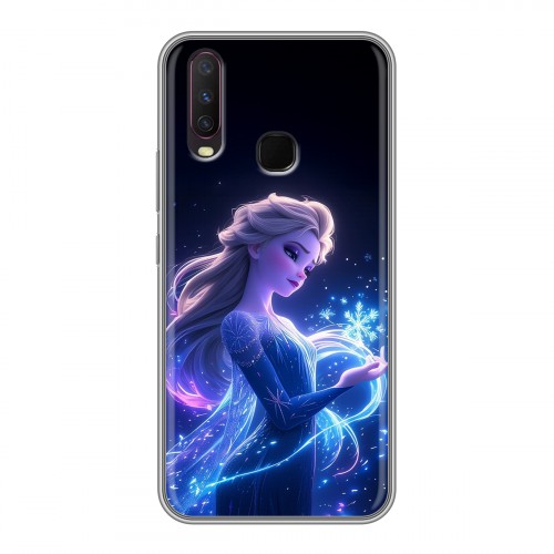 Дизайнерский силиконовый чехол для Vivo Y17 Холодное сердце Frozen