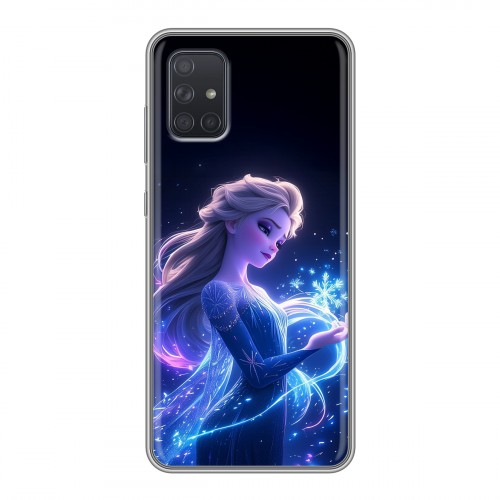 Дизайнерский силиконовый чехол для Samsung Galaxy A71 Холодное сердце Frozen