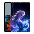 Дизайнерский силиконовый чехол для Samsung Galaxy Tab S7 Холодное сердце Frozen