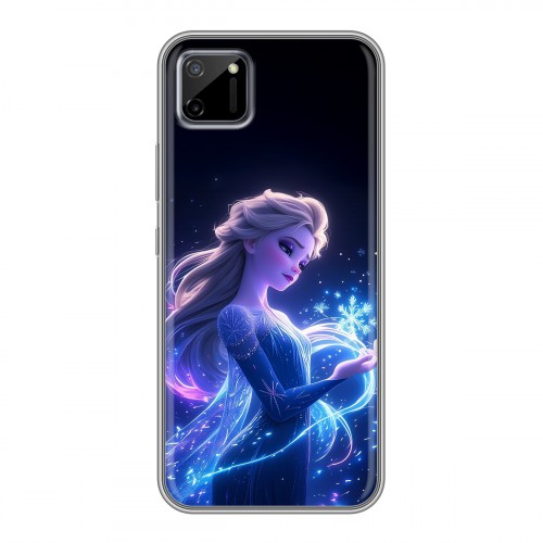 Дизайнерский силиконовый чехол для Realme C11 Холодное сердце Frozen