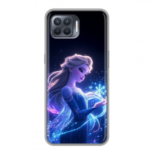 Дизайнерский силиконовый чехол для OPPO Reno4 Lite Холодное сердце Frozen