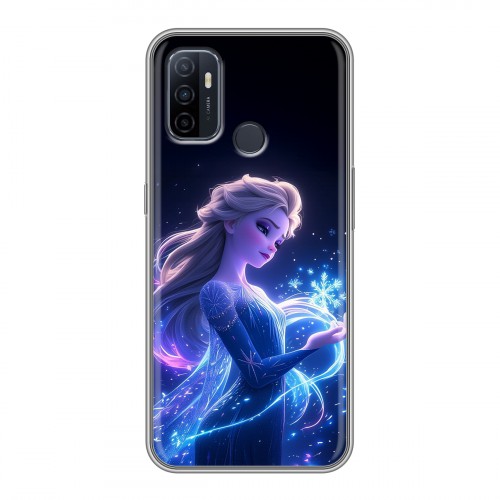 Дизайнерский силиконовый с усиленными углами чехол для OPPO A53 Холодное сердце Frozen