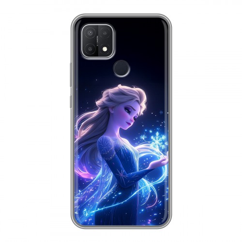 Дизайнерский силиконовый чехол для OPPO A15 Холодное сердце Frozen