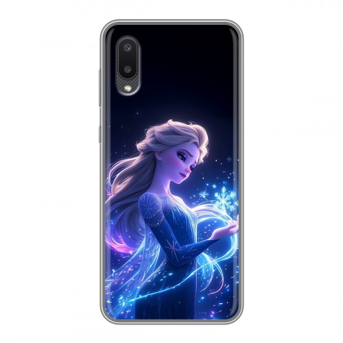 Дизайнерский силиконовый чехол для Samsung Galaxy A02 Холодное сердце Frozen