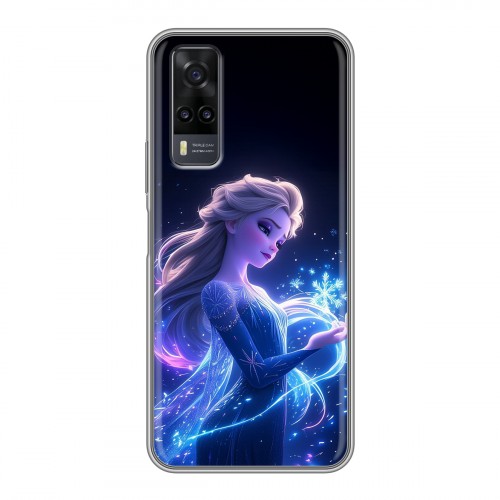 Дизайнерский силиконовый чехол для Vivo Y31 Холодное сердце Frozen