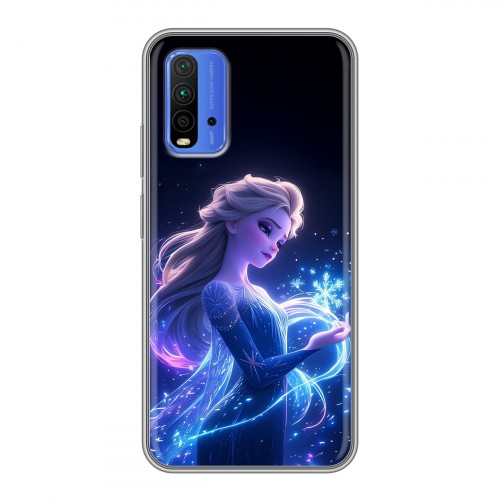 Дизайнерский силиконовый чехол для Xiaomi RedMi 9T Холодное сердце Frozen