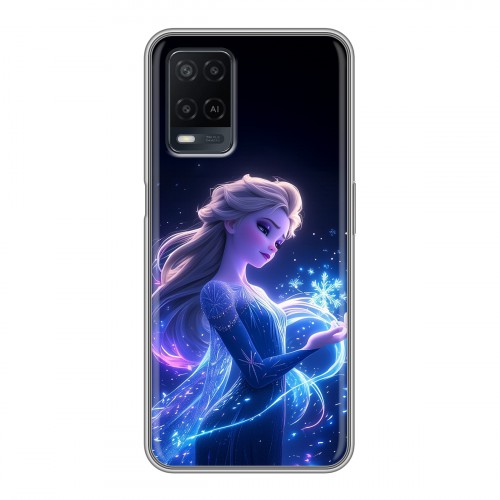 Дизайнерский силиконовый чехол для OPPO A54 Холодное сердце Frozen