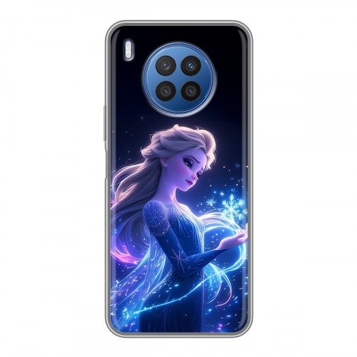 Дизайнерский силиконовый чехол для Huawei Nova 8i Холодное сердце Frozen