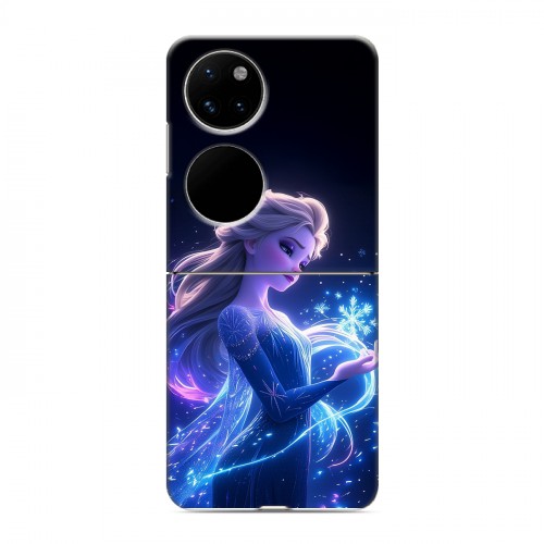 Дизайнерский пластиковый чехол для Huawei P50 Pocket Холодное сердце Frozen