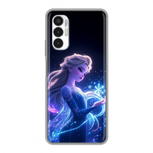 Дизайнерский силиконовый чехол для Tecno Pova 3 Холодное сердце Frozen