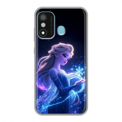 Дизайнерский силиконовый чехол для Itel A27 Холодное сердце Frozen