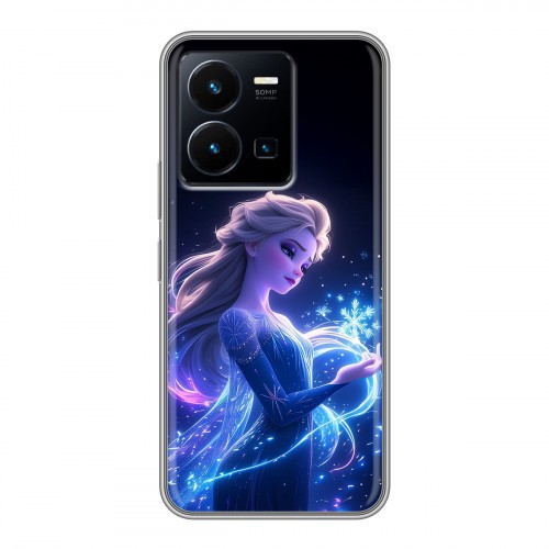 Дизайнерский силиконовый чехол для Vivo Y35 Холодное сердце Frozen