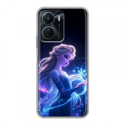 Дизайнерский силиконовый чехол для Vivo Y16 Холодное сердце Frozen