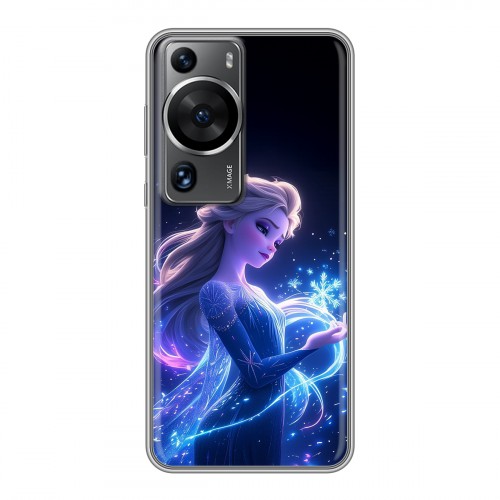 Дизайнерский силиконовый чехол для Huawei P60 Холодное сердце Frozen