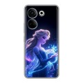 Дизайнерский силиконовый чехол для Tecno Camon 20 Холодное сердце Frozen