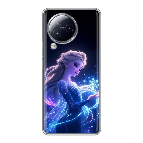 Дизайнерский силиконовый чехол для Xiaomi Civi 3 Холодное сердце Frozen