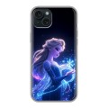 Дизайнерский силиконовый чехол для Iphone 15 Plus Холодное сердце Frozen