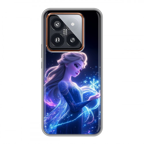 Дизайнерский силиконовый чехол для Xiaomi 14 Pro Холодное сердце Frozen