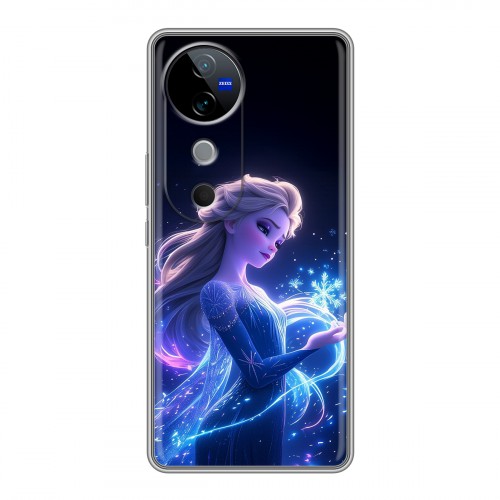 Дизайнерский силиконовый чехол для Vivo V40 5G Холодное сердце Frozen