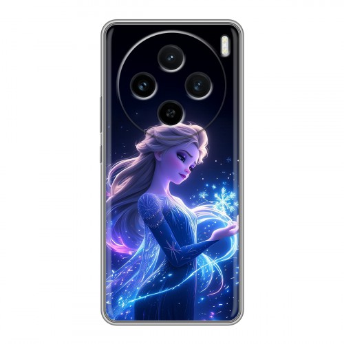 Дизайнерский силиконовый чехол для Vivo X100 Холодное сердце Frozen