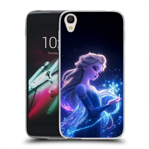 Дизайнерский пластиковый чехол для Alcatel One Touch Idol 3 (4.7) Холодное сердце Frozen
