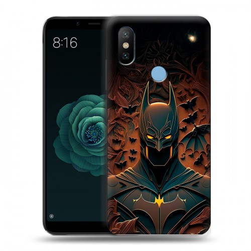 Дизайнерский силиконовый чехол для Xiaomi Mi A2 Batman Бэтмен