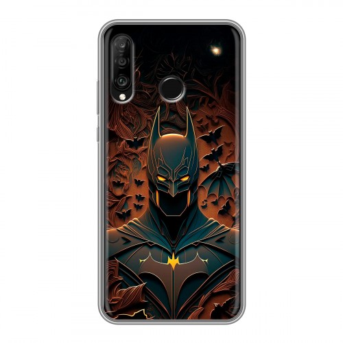 Дизайнерский силиконовый чехол для Huawei P30 Lite Batman Бэтмен