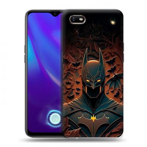 Дизайнерский силиконовый с усиленными углами чехол для OPPO A1k Batman Бэтмен