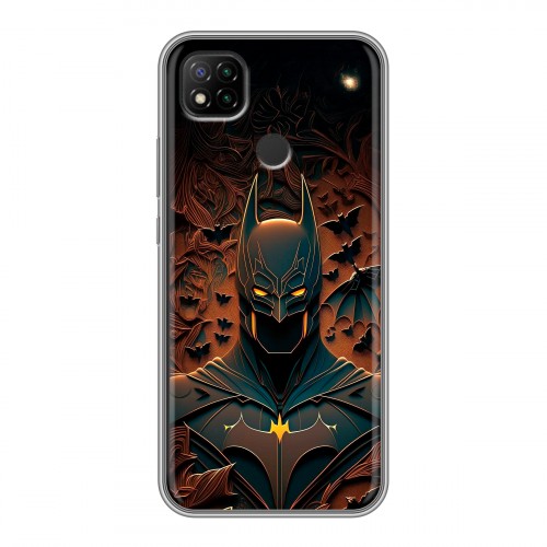 Дизайнерский силиконовый чехол для Xiaomi RedMi 9C Batman Бэтмен