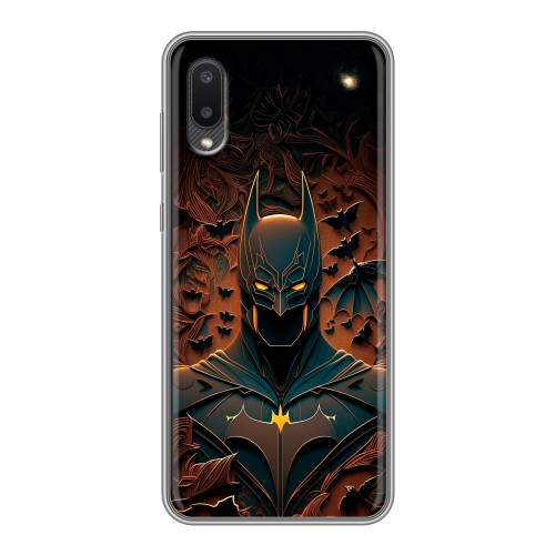 Дизайнерский силиконовый чехол для Samsung Galaxy A02 Batman Бэтмен