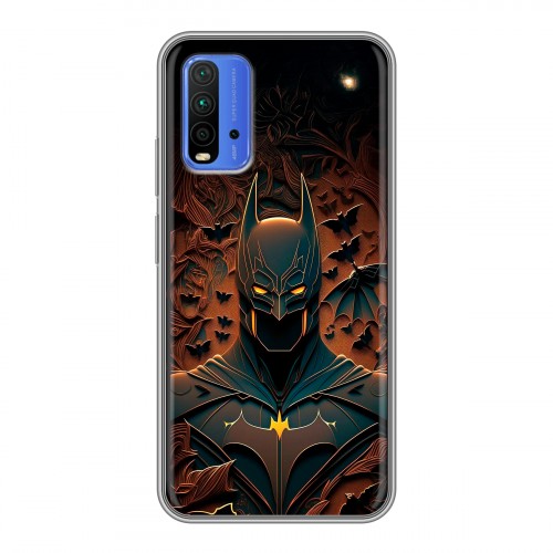 Дизайнерский силиконовый чехол для Xiaomi RedMi 9T Batman Бэтмен