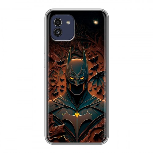 Дизайнерский силиконовый чехол для Samsung Galaxy A03 Batman Бэтмен