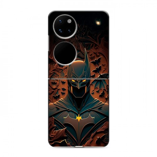Дизайнерский пластиковый чехол для Huawei P50 Pocket Batman Бэтмен