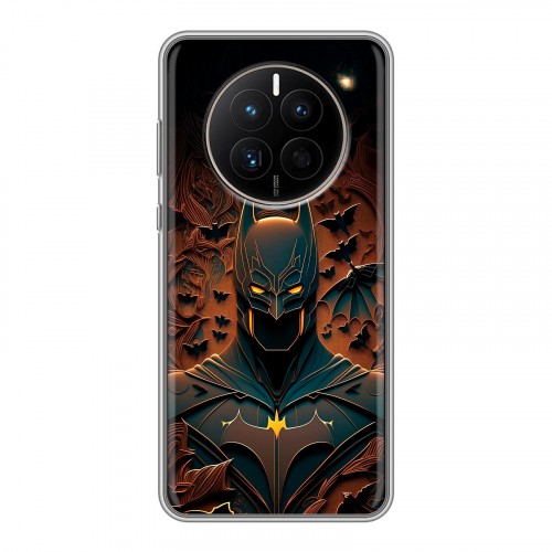 Дизайнерский силиконовый с усиленными углами чехол для Huawei Mate 50 Batman Бэтмен
