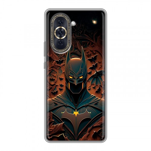 Дизайнерский силиконовый с усиленными углами чехол для Huawei Nova 10 Batman Бэтмен