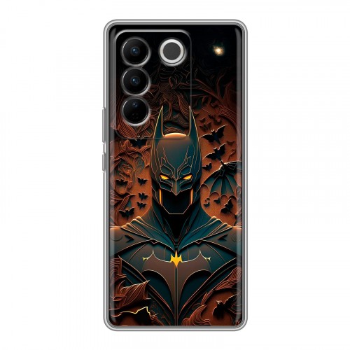 Дизайнерский силиконовый чехол для Vivo V27 Batman Бэтмен