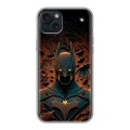 Дизайнерский силиконовый чехол для Iphone 15 Plus Batman Бэтмен