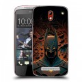 Дизайнерский пластиковый чехол для HTC Desire 500 Batman Бэтмен