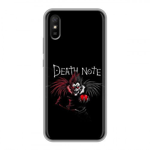 Дизайнерский силиконовый с усиленными углами чехол для Xiaomi RedMi 9A Death note Тетрадь смерти