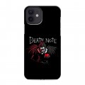 Дизайнерский силиконовый чехол для Iphone 12 Death note Тетрадь смерти