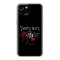 Дизайнерский силиконовый чехол для Iphone 14 Death note Тетрадь смерти