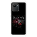 Дизайнерский силиконовый чехол для Realme C30 Death note Тетрадь смерти