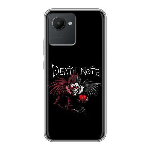 Дизайнерский силиконовый чехол для Realme C30 Death note Тетрадь смерти
