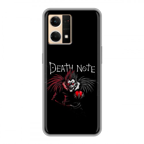 Дизайнерский силиконовый чехол для OPPO Reno7 Death note Тетрадь смерти