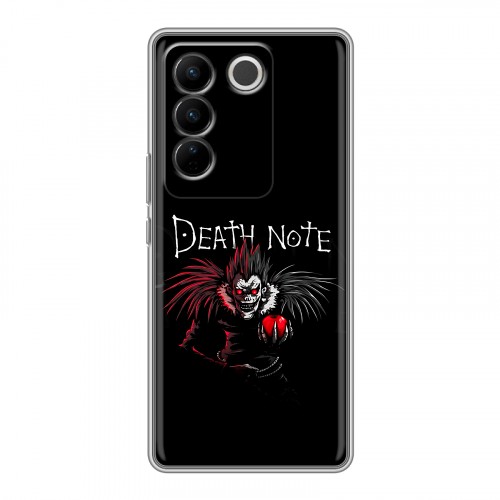 Дизайнерский силиконовый чехол для Vivo V27 Death note Тетрадь смерти