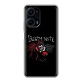 Дизайнерский силиконовый с усиленными углами чехол для XIaomi Poco F5 Death note Тетрадь смерти